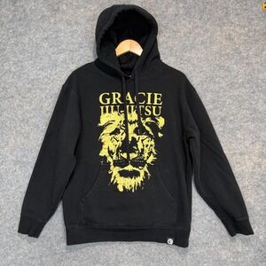 Gracie Jiu Jitsu Lion Hero Hoodie Sweatshirt Mens Medium Quikflip Bag Backpack